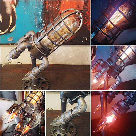 🔥Early Father's Day Hot Sale🎁- Steampunk Rocket Lamp