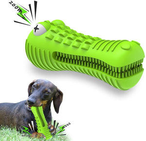 Upgraded Squeaky Dog Toys for Aggressive Chewers Large Breed, Tough Dog  Chew Toys for Aggressive Chewers, Rubber Dog Toys for Large Dogs, Durable  Dog