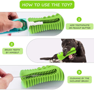 Dog Toys for Aggressive Chewers Large Medium Breed Dog Chew Toys Dog Toothbrush Nearly Indestructible Squeaky Interactive Tough Extremely Durable Toys for Medium Large Dogs