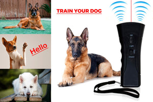 3-In-1 Ultrasonic Dog Trainer/Chaser