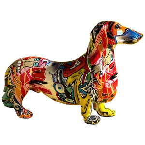 Colorful Dog Statue