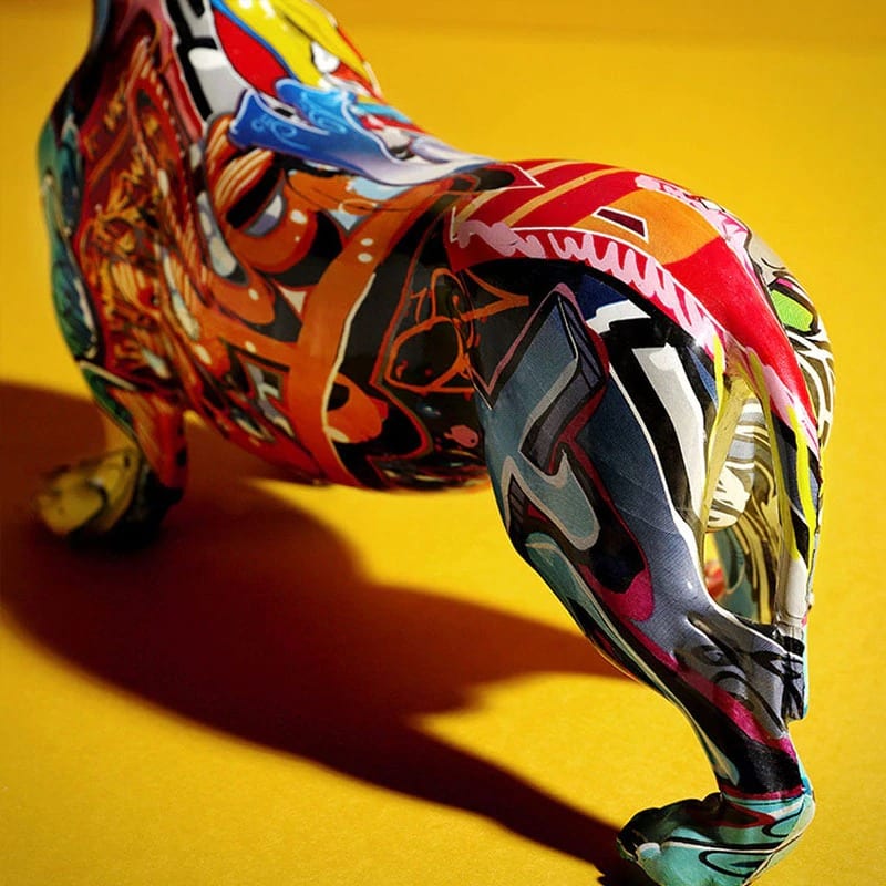 Colorful Dog Statue