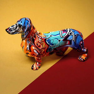 Colorful Dog Statue