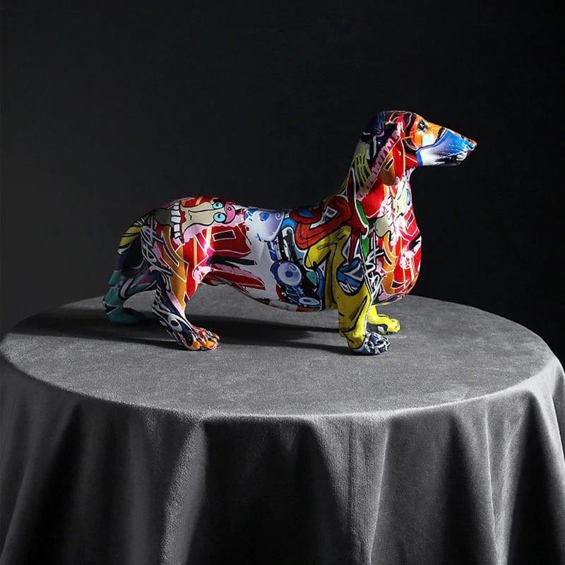 Colorful Dog Statue