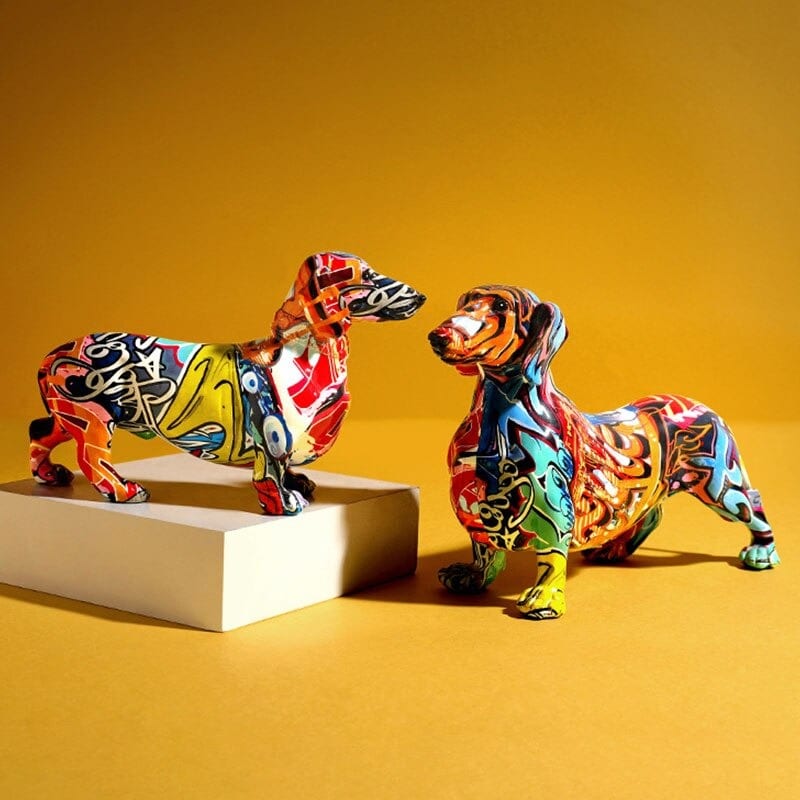 Colorful Dog Statue