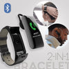 2-in-1 Smart Bracelet With Bluetooth Earphones