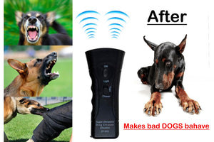 Petgentle Ultrasonic Anti Dog Barking Pet Trainer LED Light Gentle Chaser Device